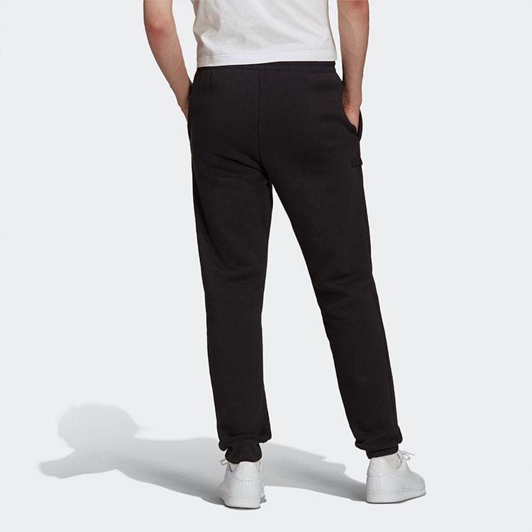 Adidas Originals Winter Trefoil P Sweatpants Fleece-Lined Tapered Men Bottoms Black H09052
