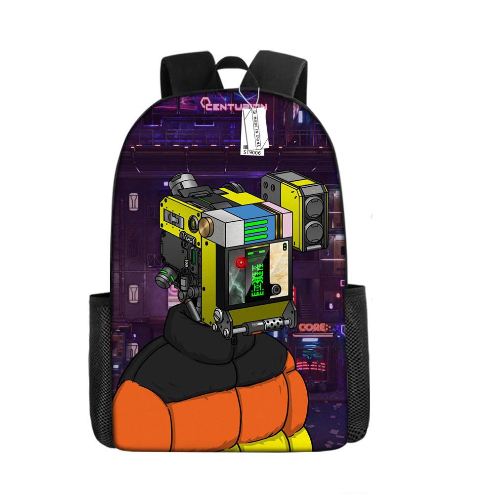 Skibidi Toilet Character Kids Backpack With Breathable Oxford Cloth For School Use