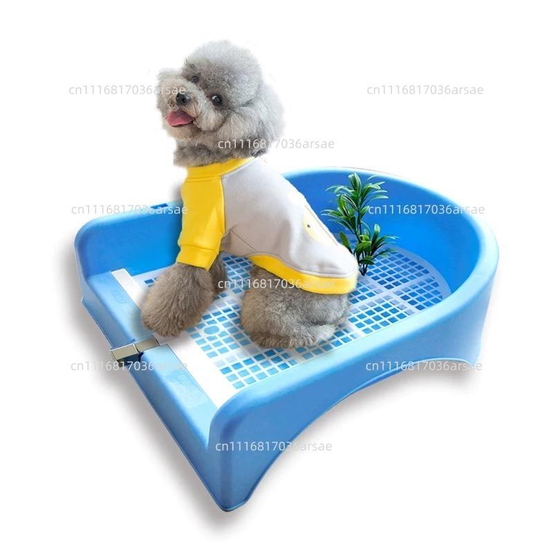 Automatic Flushing Dog Toilet Direct Drain To Sewer, Self Cleaning Small Dog Teddy Cat Litter Box Urinal Potty Tray
