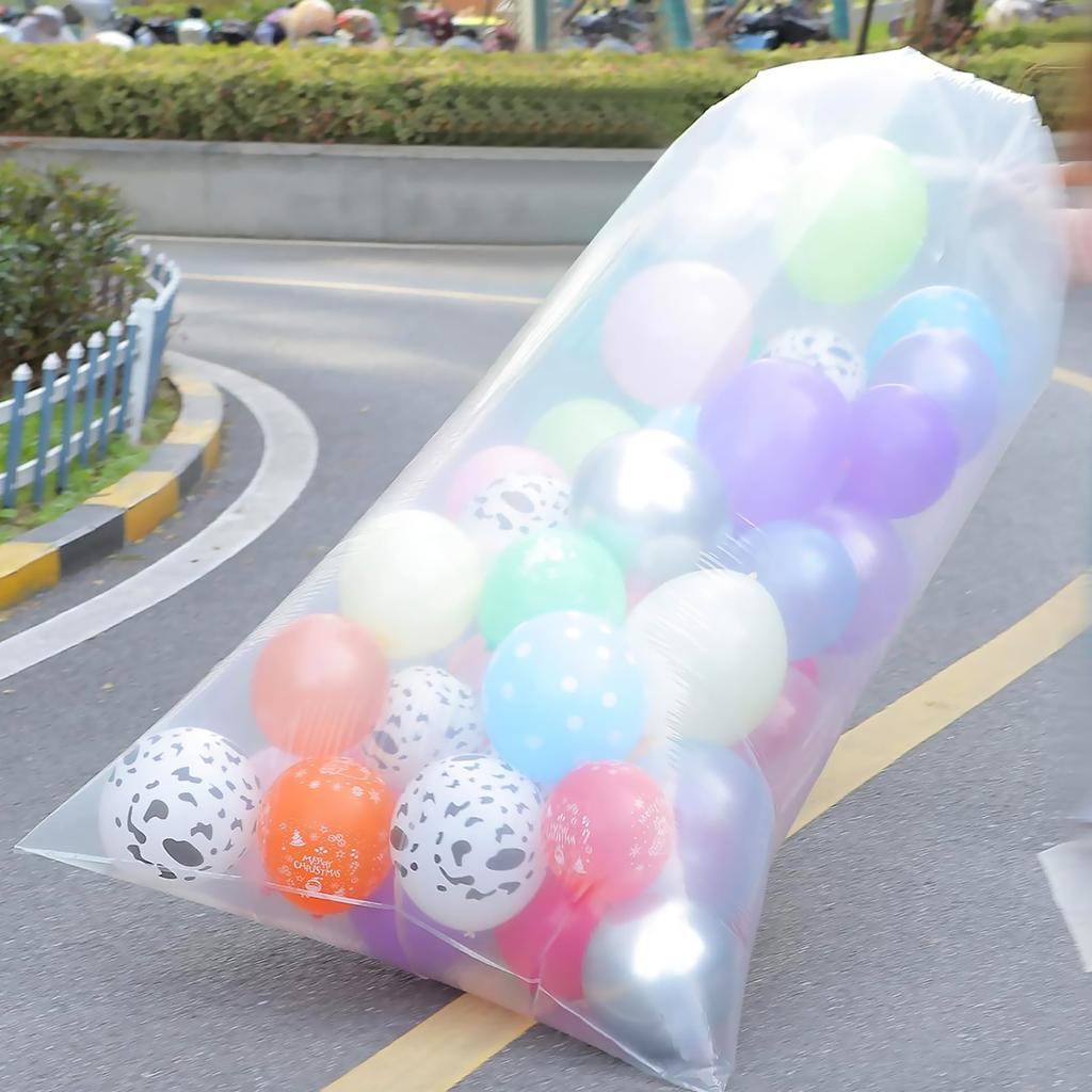 1pcs Balloon Bag Storage Bag 1.2X1.5m Large Big Plastic Bag Tool for Transport Ballon Clear Christmas Tree Disposal Storage Bag