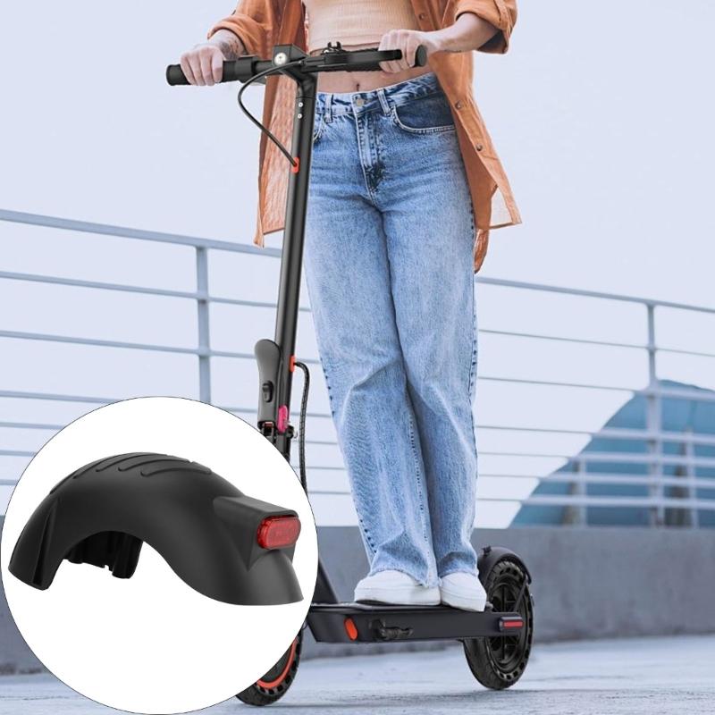 Parafango Ruota Anteriore/Posteriore Impermeabile per Scooter Parafanghi Allargati con Luci Posteriori per Parti di Scooter Elettrico Resistente