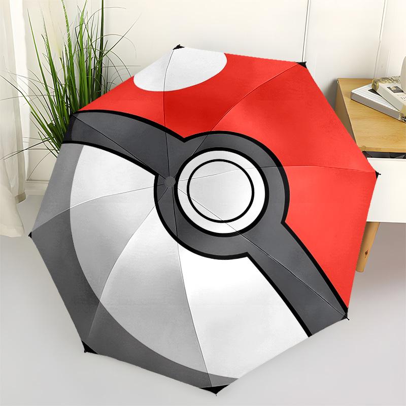 

Pokeball, PokémonThemed Automatic Opening and Closing umbrella 8 Ribs, Suitable for Leisure and Going Out, Outdoor Accessory, Gothic Style