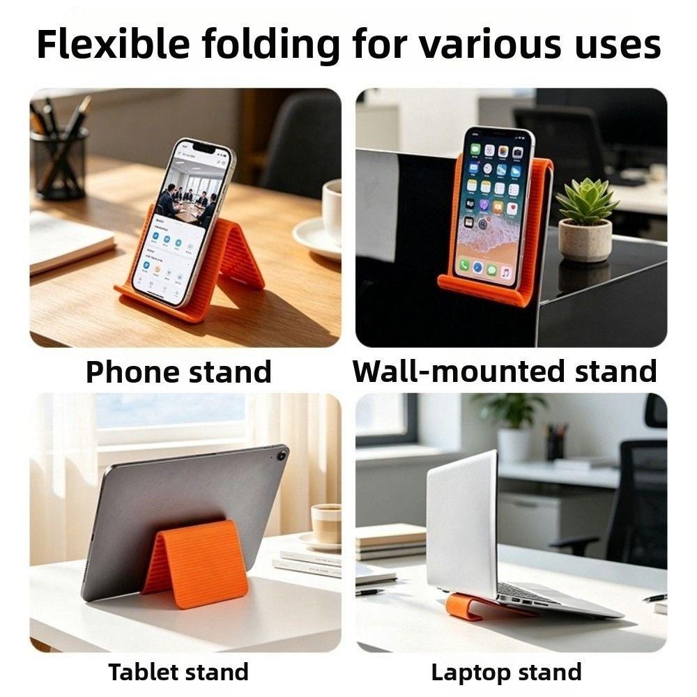 Adjustable Foldable Silicone Phone Holder Non-Slip Airplane Phone Holder