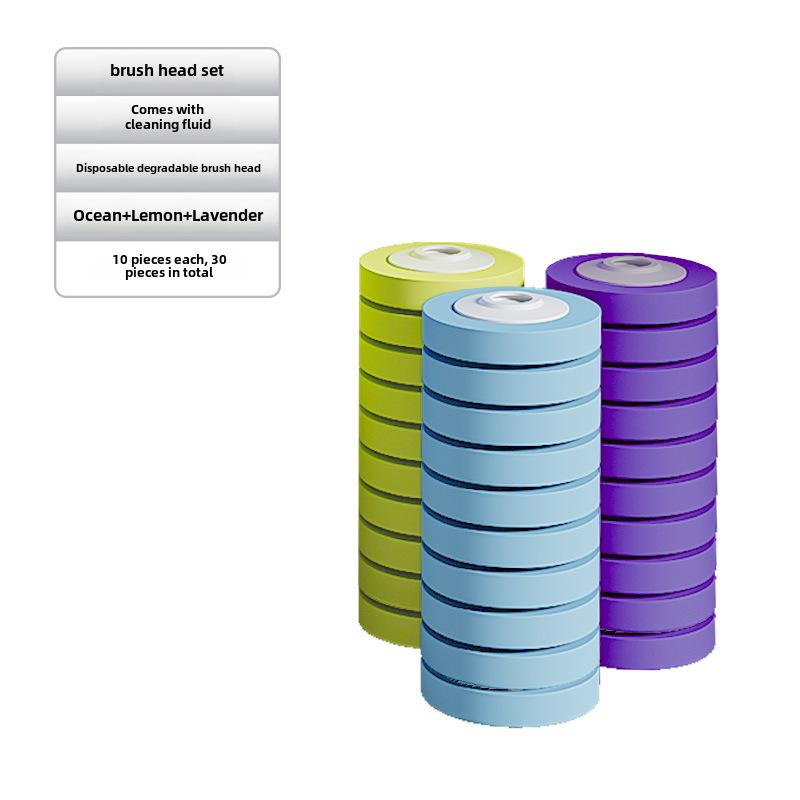 Einweg-Wandmontierte Badezimmerreinigungsbürste mit Ersatzköpfen