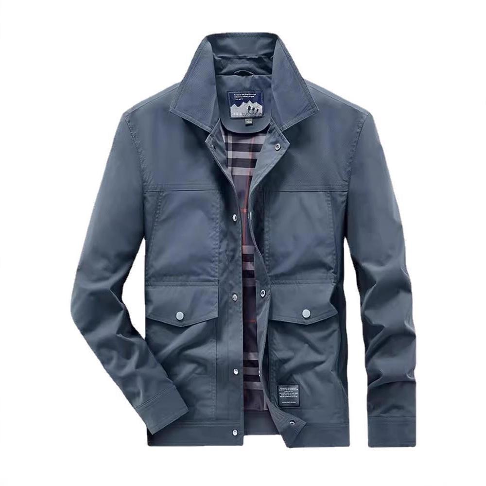 Men's Jacket New Loose Casual Work Lapel Jacket Versatile Spring and Autumn Tops