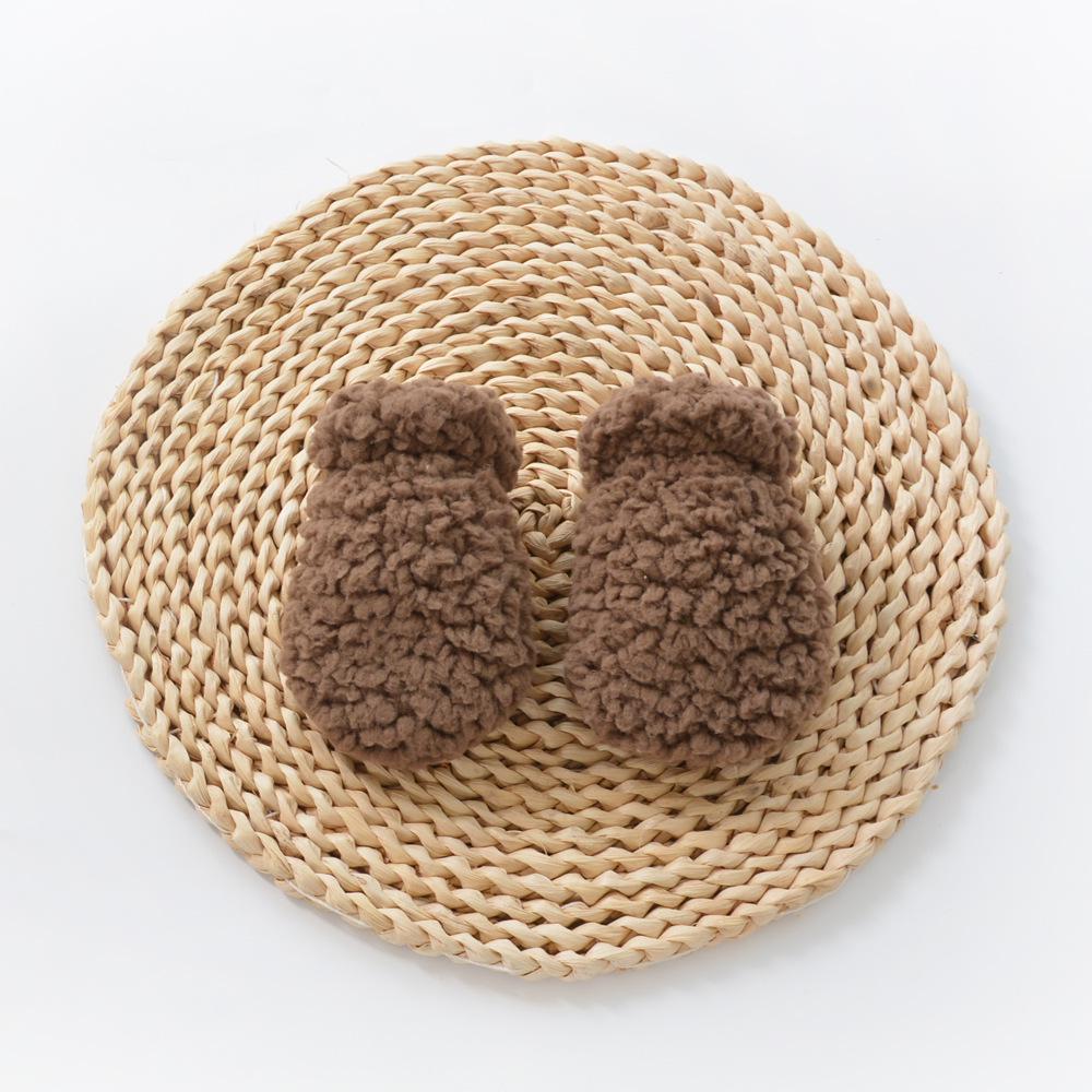 Double Layer Baby Mittens: Anti-Scratch, Warm Bubble Fleece for Newborns