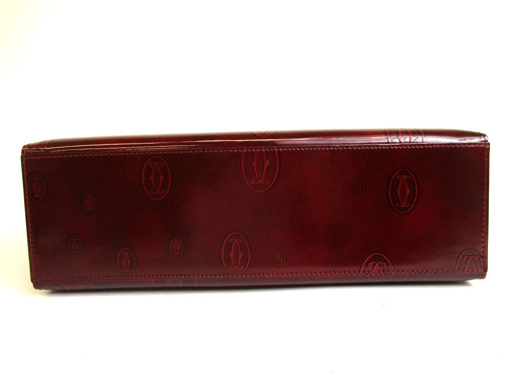 Authentic Cartier Leather Bordeaux Happy Birthday Hand Bag Purse #a881  Refurbished