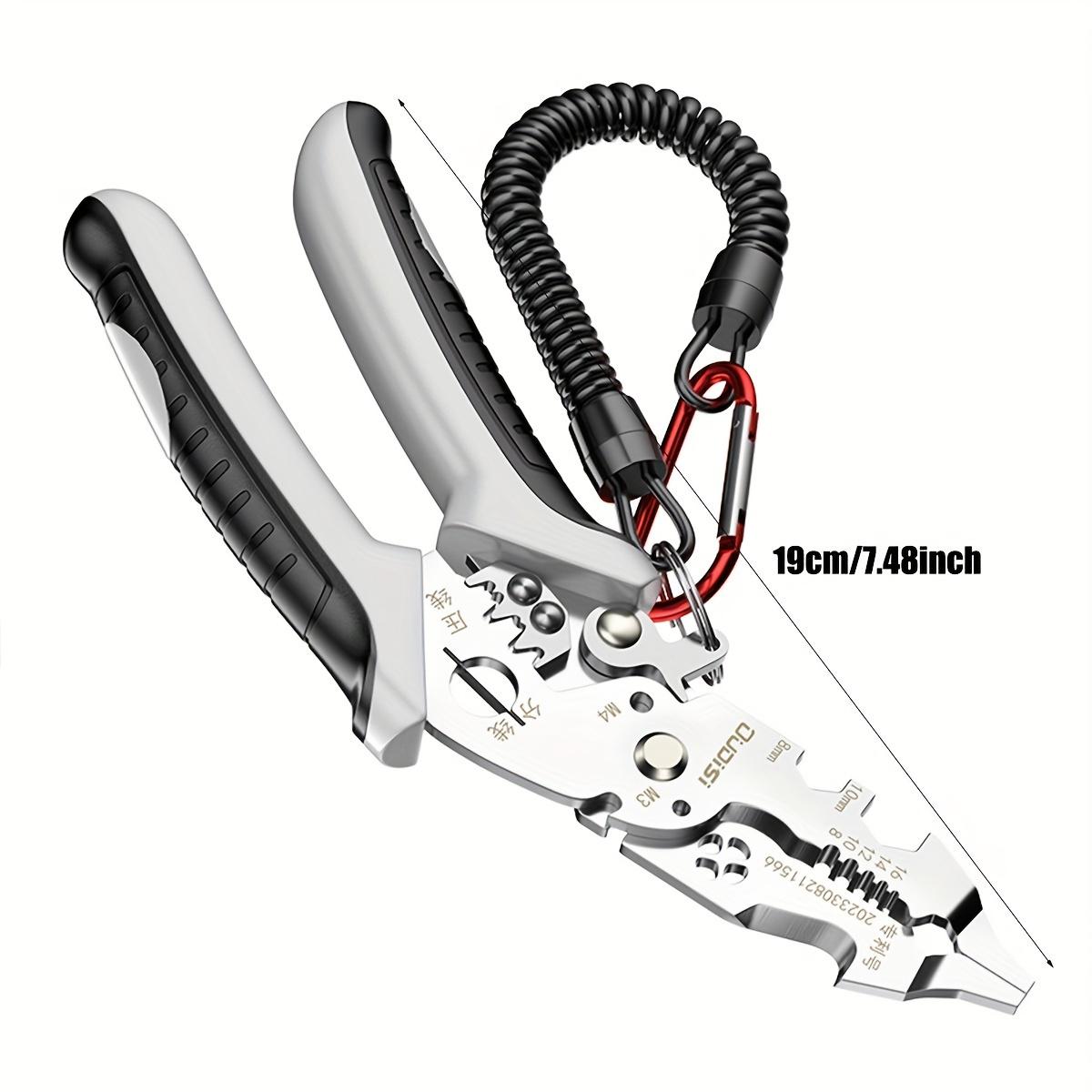 

12 in 1 Wire Stripper Pliers Multifunctional Cutting Tool Used For Appliance Repair,Electrician Wire Cutting,Crimping,Winding