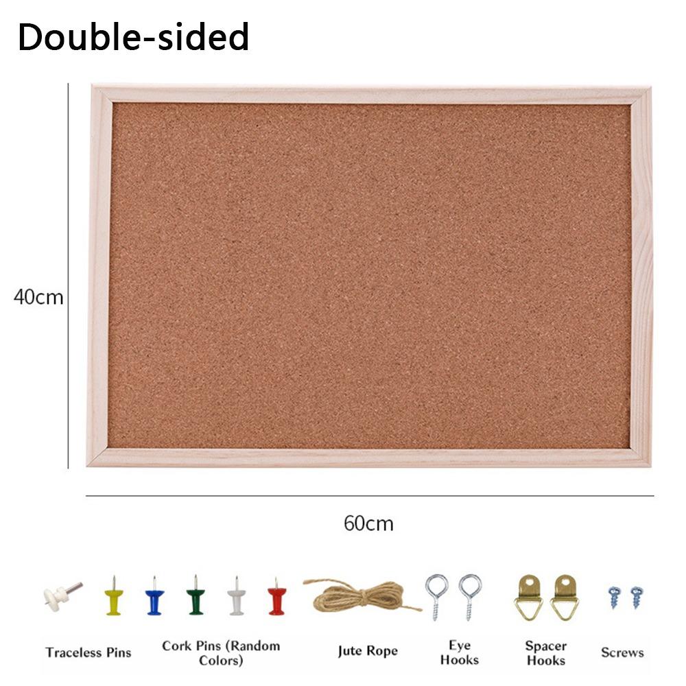 Wood Cork Display Panel Soft Memo Bulletin Board Home Decor Letter Message Boards