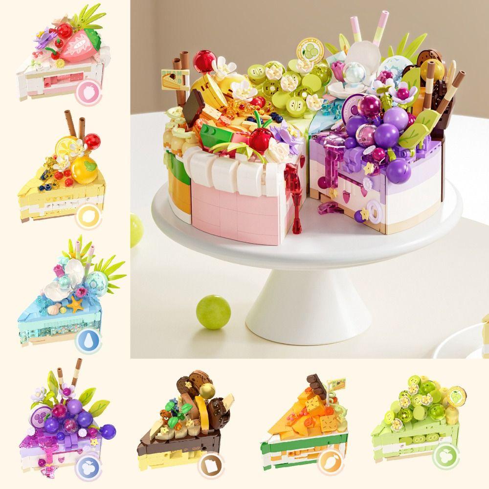 

DIY Puzzle Blocks Handmade Dessert Assembly Model Creative Block Toys 1