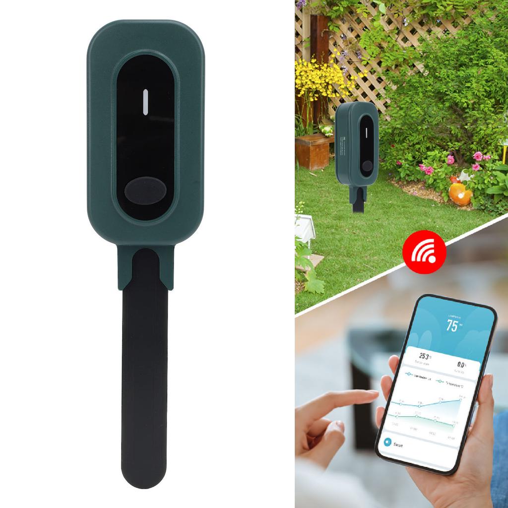 3 In 1 Soil Temperature Humidity Light Meter Smart APP Control IP65 Water Proof Soil Hygrometer Sunl