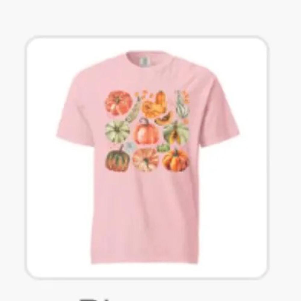 Garden Vegetable Short Sleeve Shirt Vintage Halloween Botanical Fruit Pumpkin Comfort Unisex Tshirt 100 Cotton Unisex Streetwear