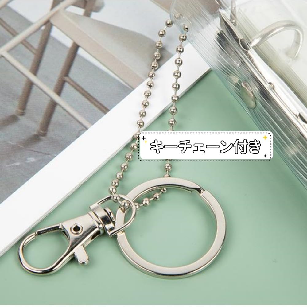 Seimeinoki Drăguț Transparent Card de Colecție de Schimburi Ține 25 Mini Album cu PVC Card de Schimburi Articol Preferat Husă Stil Coreean, Set de 3, Carte, 3-inch