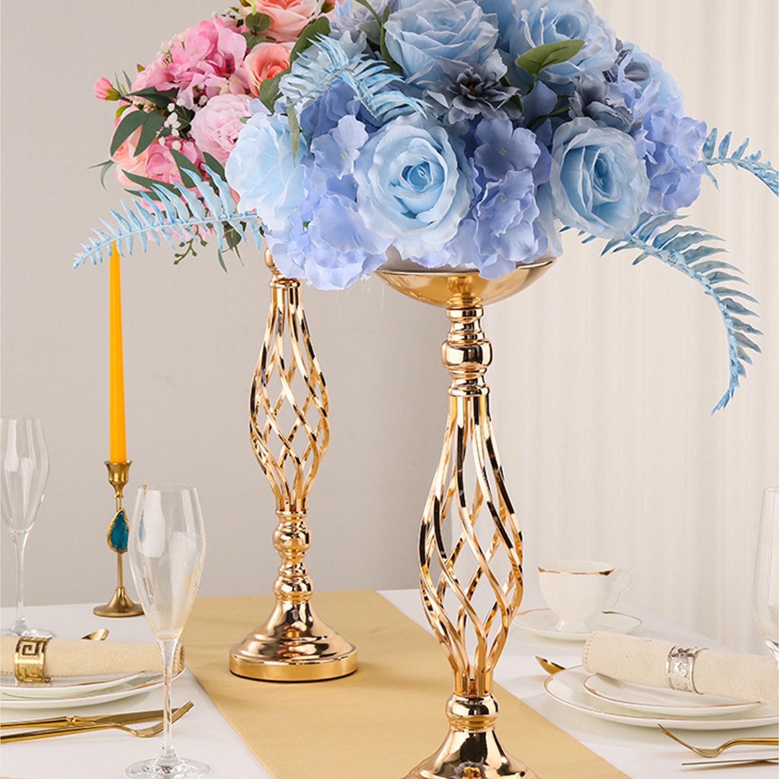 Metal Flower Arrangements Stand Metal Wedding Centerpiece Stand Tall Table Decors Flower Vase for Hotel Home Decors S серебряный