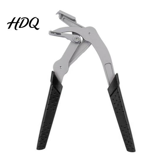 Automotive Clamp Pliers Snap Spring-Loaded Lever Ergonomic Non-Slip Grip Spring-loaded Plastic Remover Removal Tool Metal Fastener