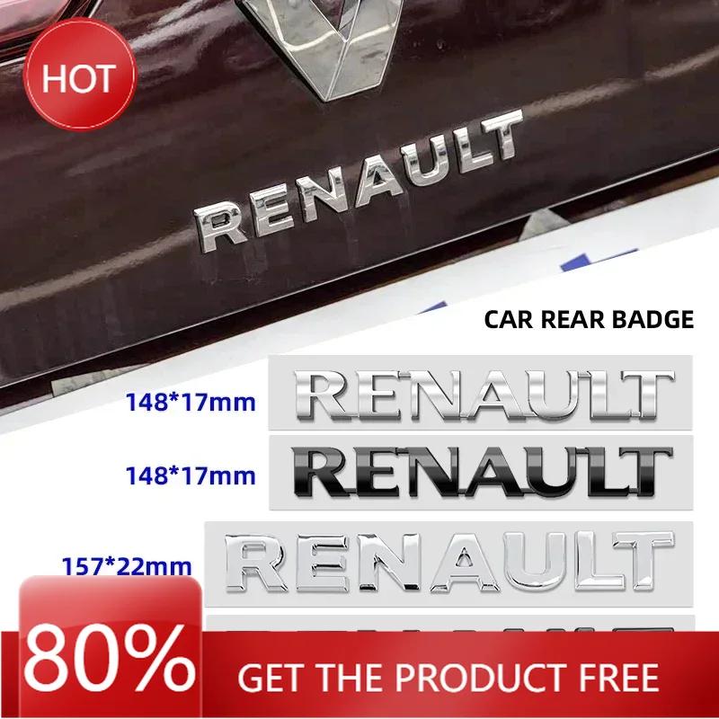 2026 Caldo Per Copricerchi Renault Lettere 3D in ABS Auto Stemmi Posteriori per Bagagliaio per Renault Megane 2 3 4 RS Grand Scenic Cl