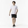 Mizuno Training Polo Short Size S Men's Quick-Dry Shirt, Sleeve, Moisture-Wicking, Quick-Drying, White, (32MAB081)