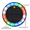 Led Solar Strobe Warning Light Rgb Colorful Night Safety Taillight Flashing Lamp For Cars Trucks Motorcycle Safety Warning