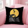 British Postpunk Rock Band TThe Cure Cushion Cover Pillow Case Soft Skin Friendly Fabric  Concealed Zipper