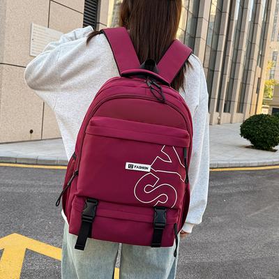 Junior High School Student Schoolbag Female Leisure Computer Travel Backpack Large Capacity Foreign Style Campus Backpack