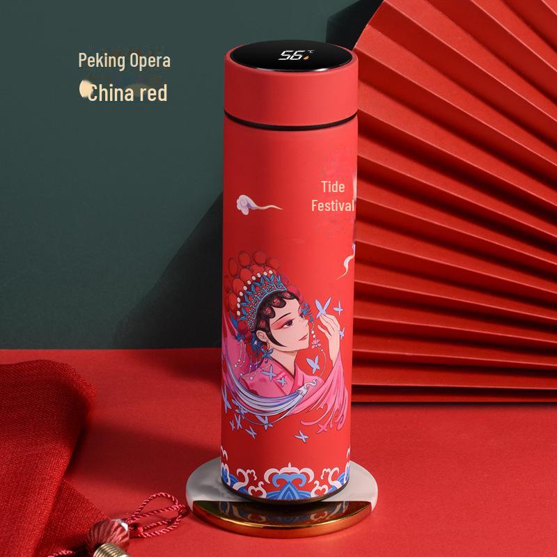 

Умный термос Guochao: Чашка с дисплеем температуры из нержавеющей стали - элегантный деловой подарок в китайском стиле с индивидуальным логотипом 401-500ml