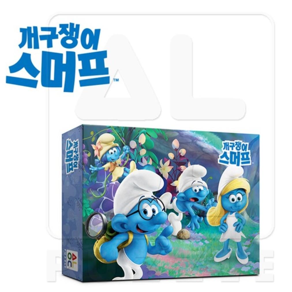 500-piece Jigsaw Puzzle - Naughty Smurfs and Their Mischievous Friends, Popular Korean Puzzle