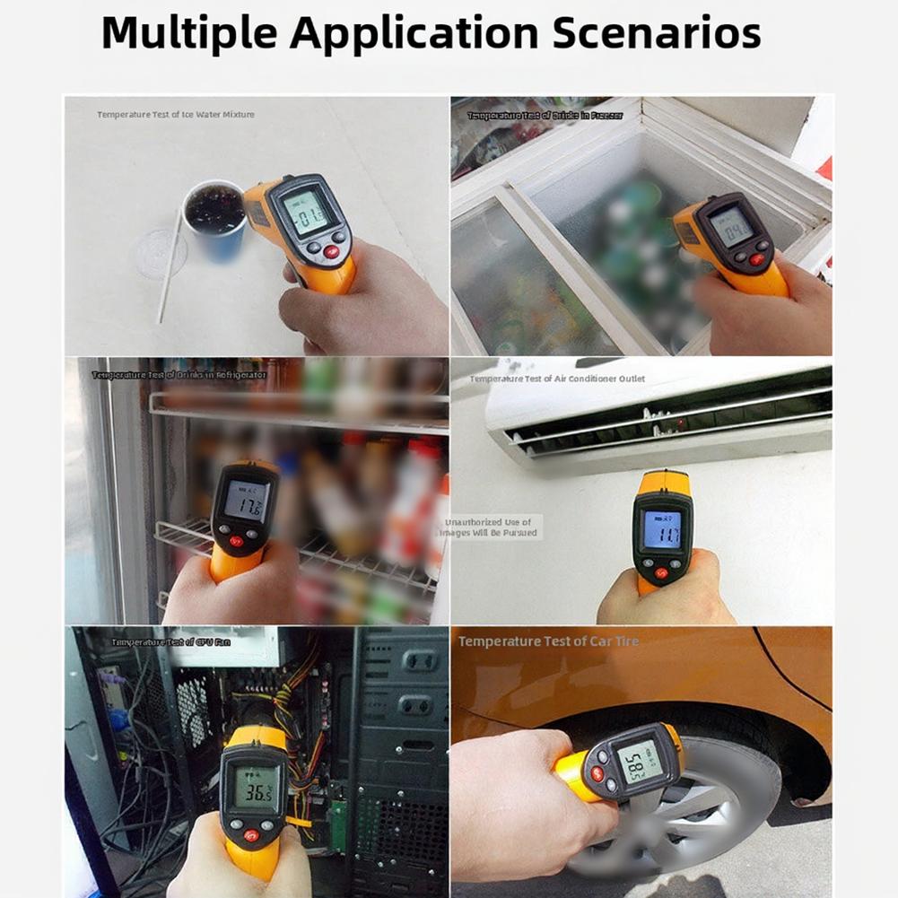 

Temperature Meter Infrared Thermometer HVAC Inspection Powered By 2x AAA Batteries Measurement Range -50 400 C China Mainland
