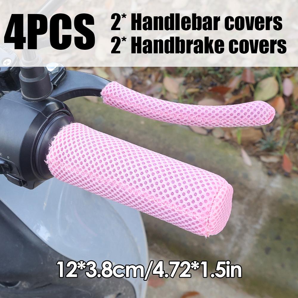 Letní kryt rukojeti elektrických vozidel Skútr Tříkolky Jízdní kola Led Hedvábný krém na opalování Protiskluzový Prodyšný elastický kryt rukojeti