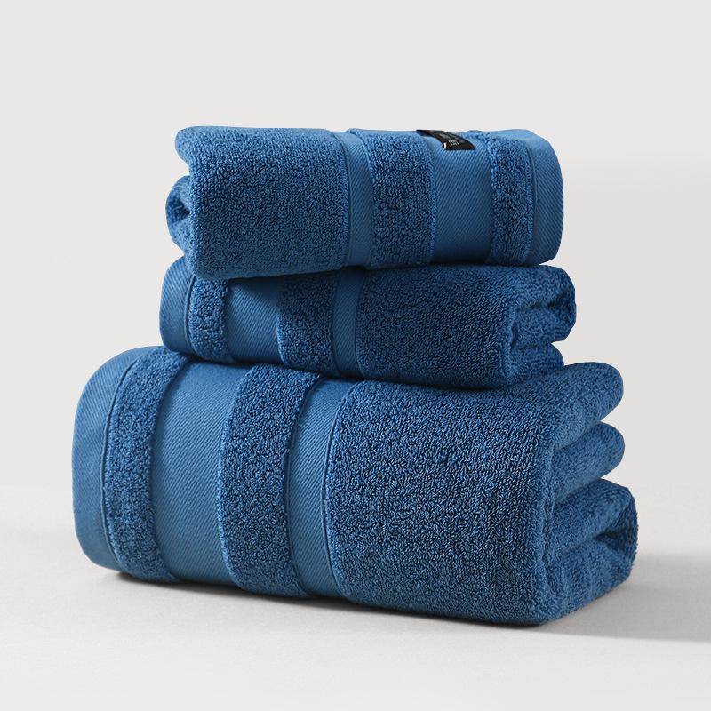 Premium All-Cotton Bath Towel: Thick, Soft, Absorbent, Antibacterial, Embroidered for Household and Hotel Use