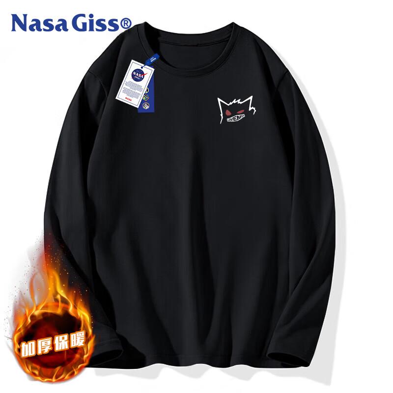 NASA GISS Men's Retro Heavyweight Crew Neck Long Sleeve Top