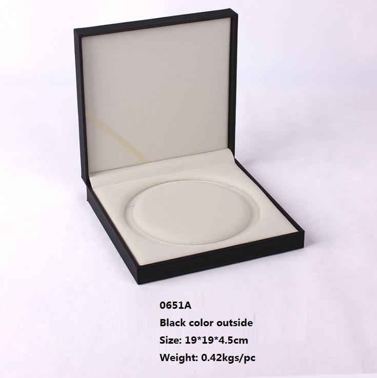 2025  Custom logo Leather Pu Jewelry Jewelry Necklace Package Mother Pearl Box 19*19*4.5cm&Leather&Velvet чёрный
