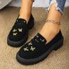 Fashion Women Casual Shoes Autumn Fashion Chunky Heels Loafers Platform Round Toe Slip on Sneakers Women Outdoor Elegant Shoes for Women