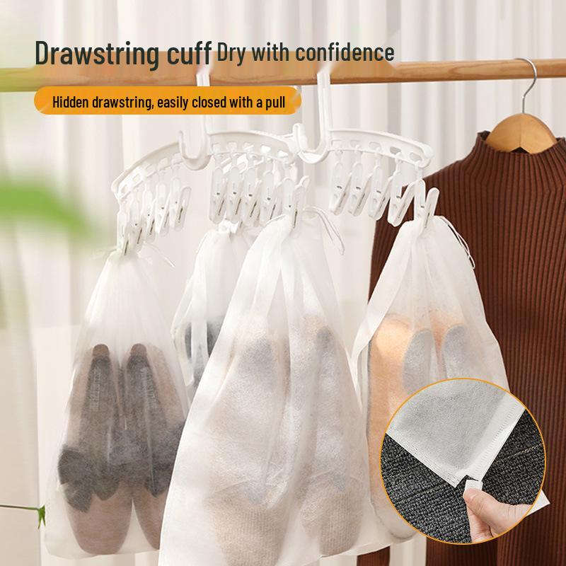 Atmungsaktive Vlies-Staubdichte Aufbewahrungstasche für weiße Schuhe