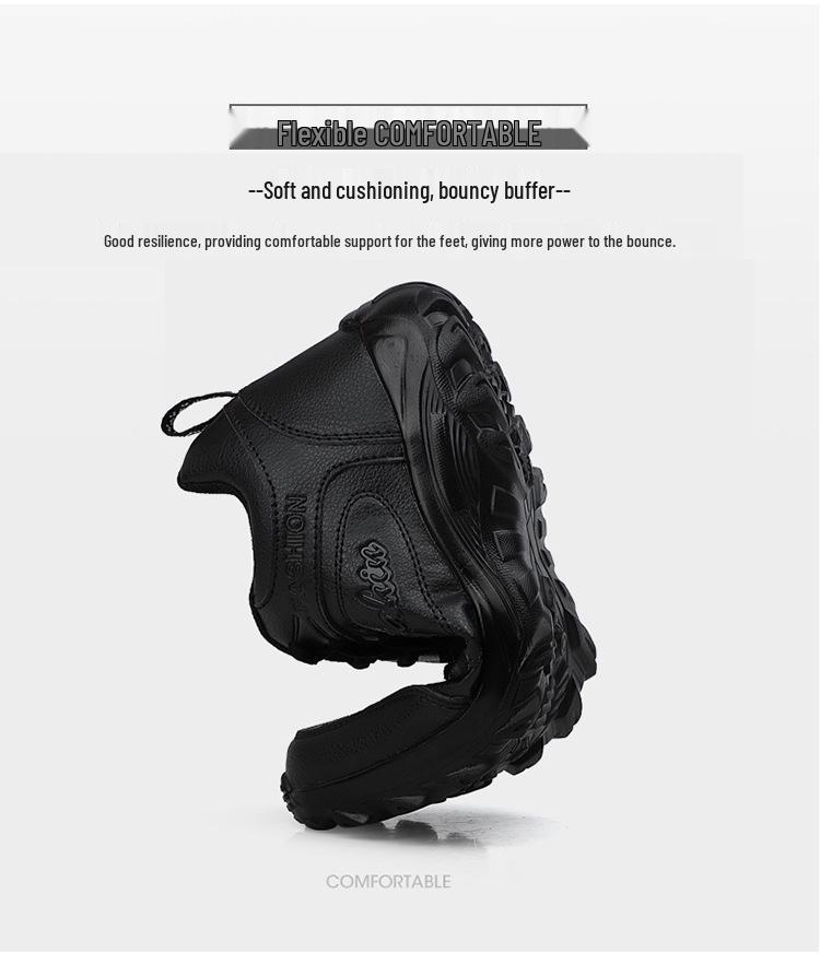 Women's Non-slip Waterproof Walking Shoes - Soft Sole, Leather Surface, Ideal for Spring & Autumn, Perfect for Middle-aged & Elderly.
