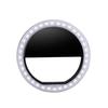 Portable LED Ring Light - Black - Ideal for Selfies - Compact and Lightweight