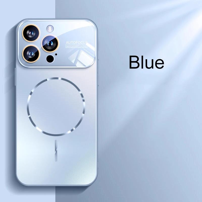 Matte AG Nano Hartschale Handyhülle Für iPhone 17 16 15 14 Pro Max Air Magnetisch Für Magsafe Kabelloses Laden Coque
