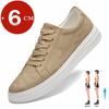 Breathable Outdoor Elevator Sneakers Men Shoes PU Leather Height Increasing Casual Shoes Walking Footwear Men Lift Sports Shoes