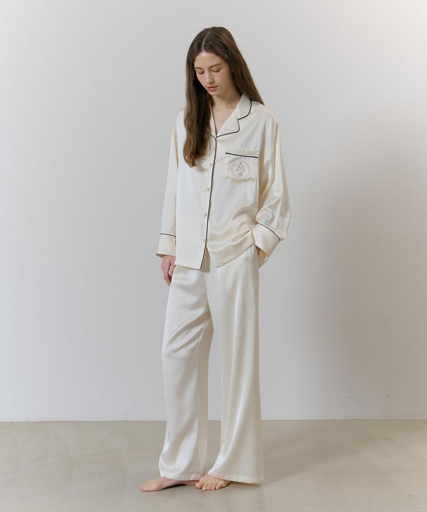Atempo Classic Round Pajama Set_Royal Ivory