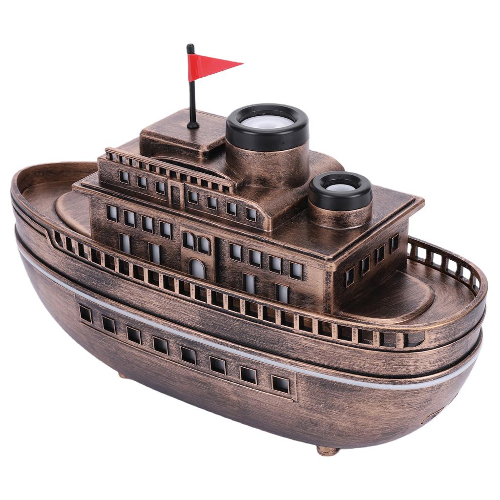 300ML Cruise Ship Aroma Diffuser Auto Shut-Off Air Humidifier with 7-Color LED Lights 2H/4H Timer for Home Bedroom & Office