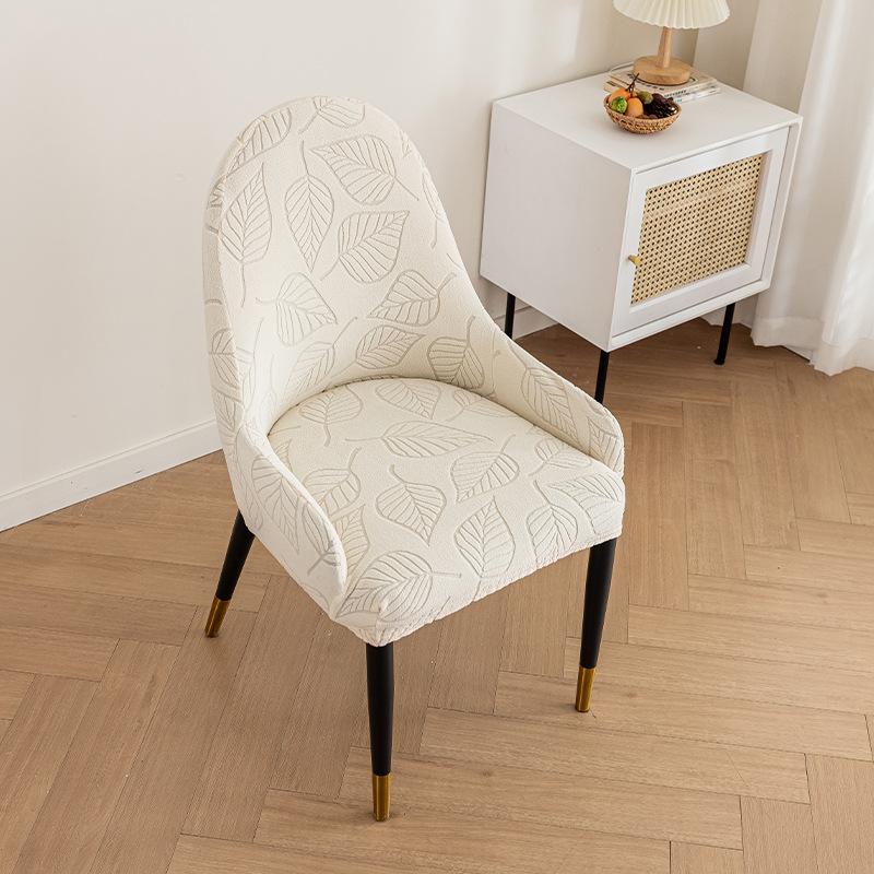 

Вигнуте сидіння з чохлом для крісла Новий універсальний побутовий преміальний чохол для обіднього стільця 44cm вершковий