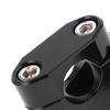 7/8in Handlebar Risers CNC Aluminum Alloy Universal Motorcycle Modification AccessoryBlack