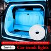 Car Trunk Dynamic Flowing Light Strip 200cm/400cm Automatic Car Lamp Lamp On/Off Silicone Scanning DIY Lamp Decorative Inte K6V7