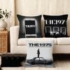 The Band Cushion Cover Plush Fabric Soft DoubleSided Printed Sofa Warm Winter Home Child Gift Pillow Case