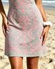 2026 Summer One Shoulder Pink Baroque Print Mini Dress, Grey Slim Bodycon Beach Sundress
