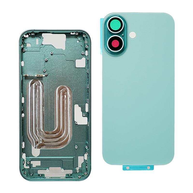 Zadní kryt Pro iphone 16-16plus-16Pro Max Zadní kryt baterie Zadní dvířka Střední rám šasi + Zásobník na SIM kartu Boční klávesy