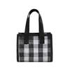 Mesh Small Square Bag Fashion Plaid Handbag Multi-Functional Small Square Bag Simple Wash Bag
