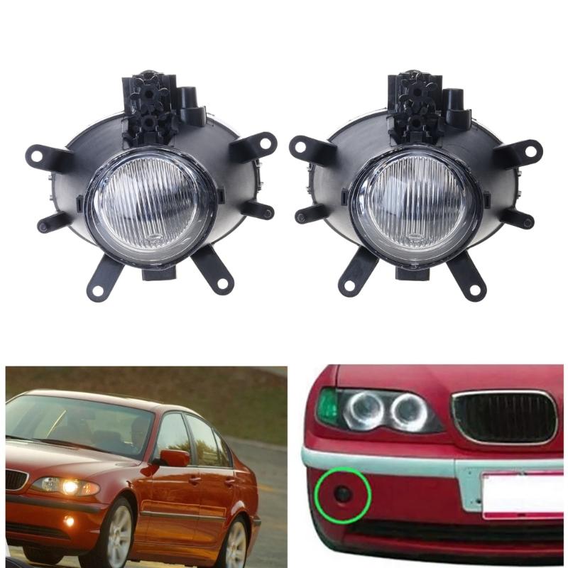 1 Pair Car Front Bumper Fog Lights Cover 63176911007 for E46 4DR 02-05 Foglight Housing Auto Accessories