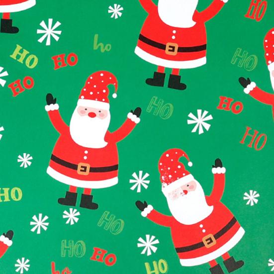 Christmas Wrapping Paper Roll 17 Inch Merry Christmas Santa Claus Gift Wrapping Paper Reversible Winter Holiday Gift Wrap for Present Wrap Packaging