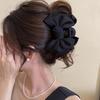 Elegant Women Bow Hair Claw Clips Double-Sided Large Satin Shark Hair Claw Solid Bowknot Hairpins Barrettes Hair Accessories