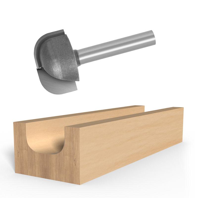 1pc 6mm Schaft Vorlage Schüssel & Tablett Holz Router Bit Wolfram Hartmetall Holz Fräser Holzbearbeitung Werkzeuge
